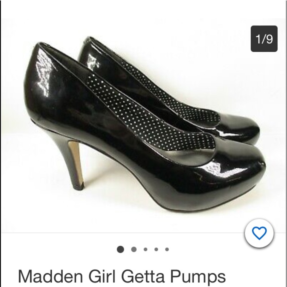 MADDEN GIRL 7.5 Black Patten High Heels❤️🍒